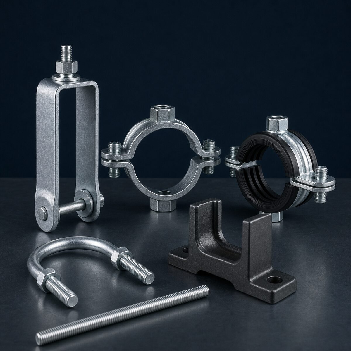 Pipe support hardware product family